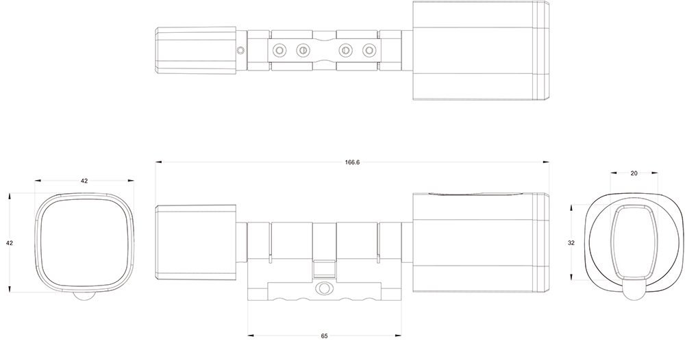 Tuya Bluetooth Fingerprint Door Lock YFBF-S1