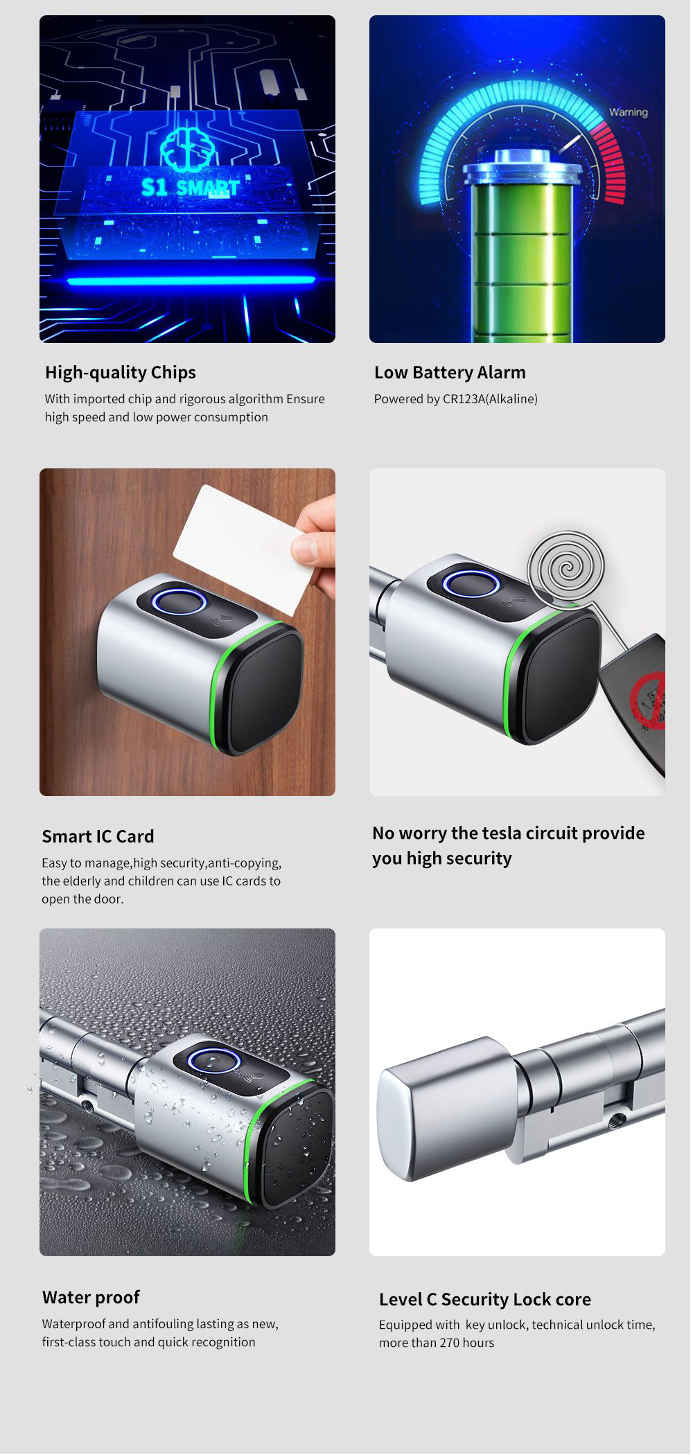 Tuya Bluetooth Fingerprint Door Lock YFBF-S1