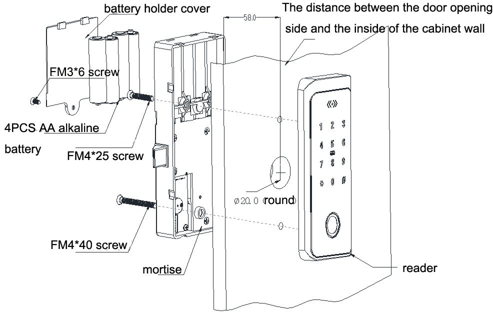 Password Combination Locker Lock EMP-179