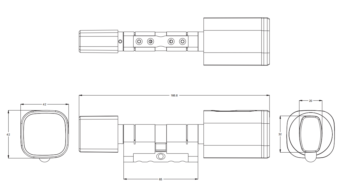 Tuya Bluetooth Fingerprint Door Lock YFBF-S1