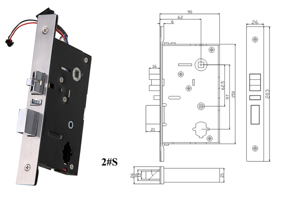 Zinc Alloy Material RFID Card Lock YFH-880