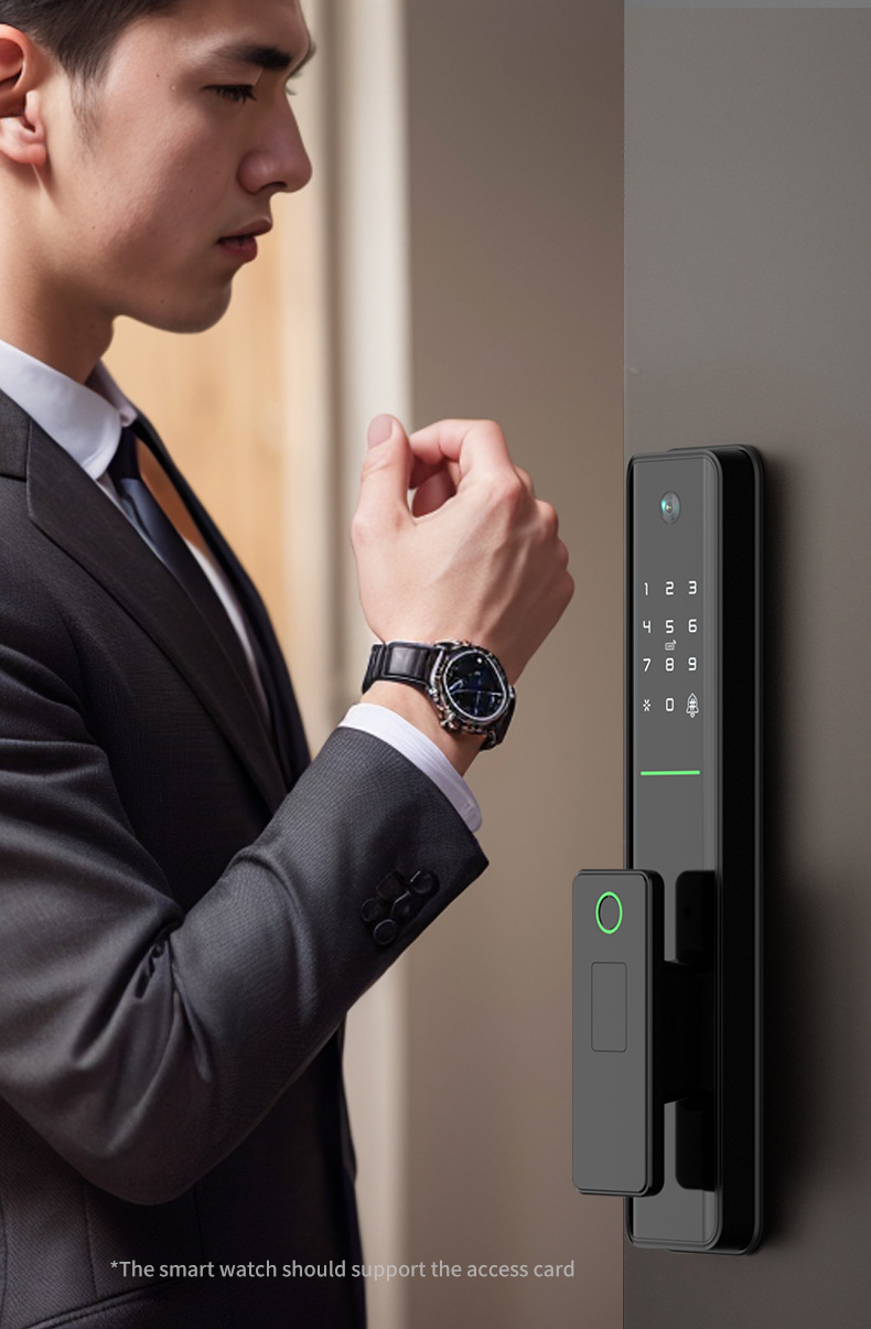 Tuya WIFI Smart Automatic Lock With Peephole YFFW-A1 PRO