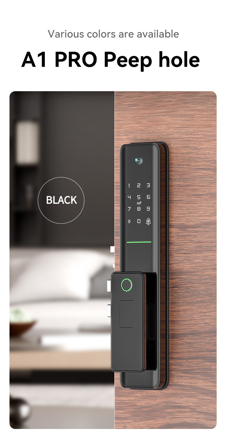 Tuya WIFI Smart Automatic Lock With Peephole YFFW-A1 PRO