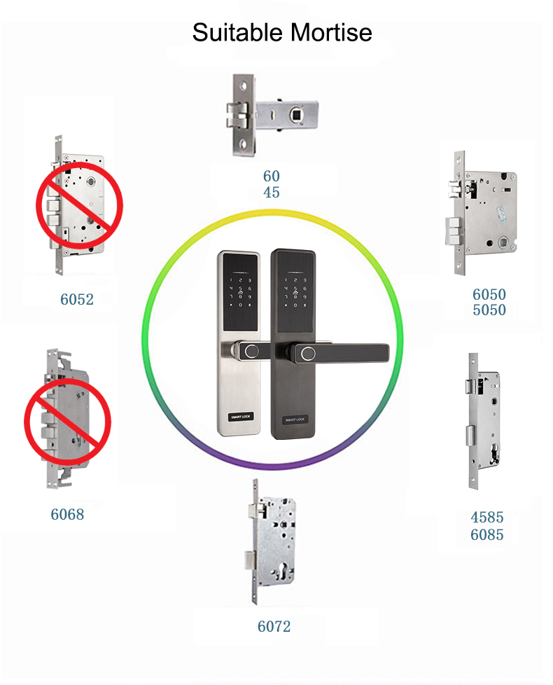 304 Stainless Steel TTlock Bluetooth Door Lock YFBF-2S