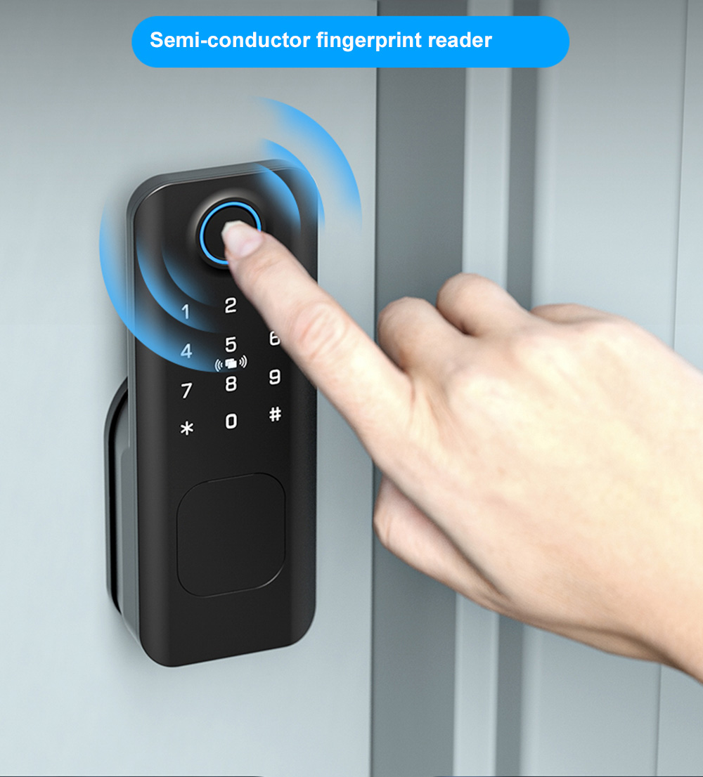 Rim Type Fingerprint Door Lock YFF-N1