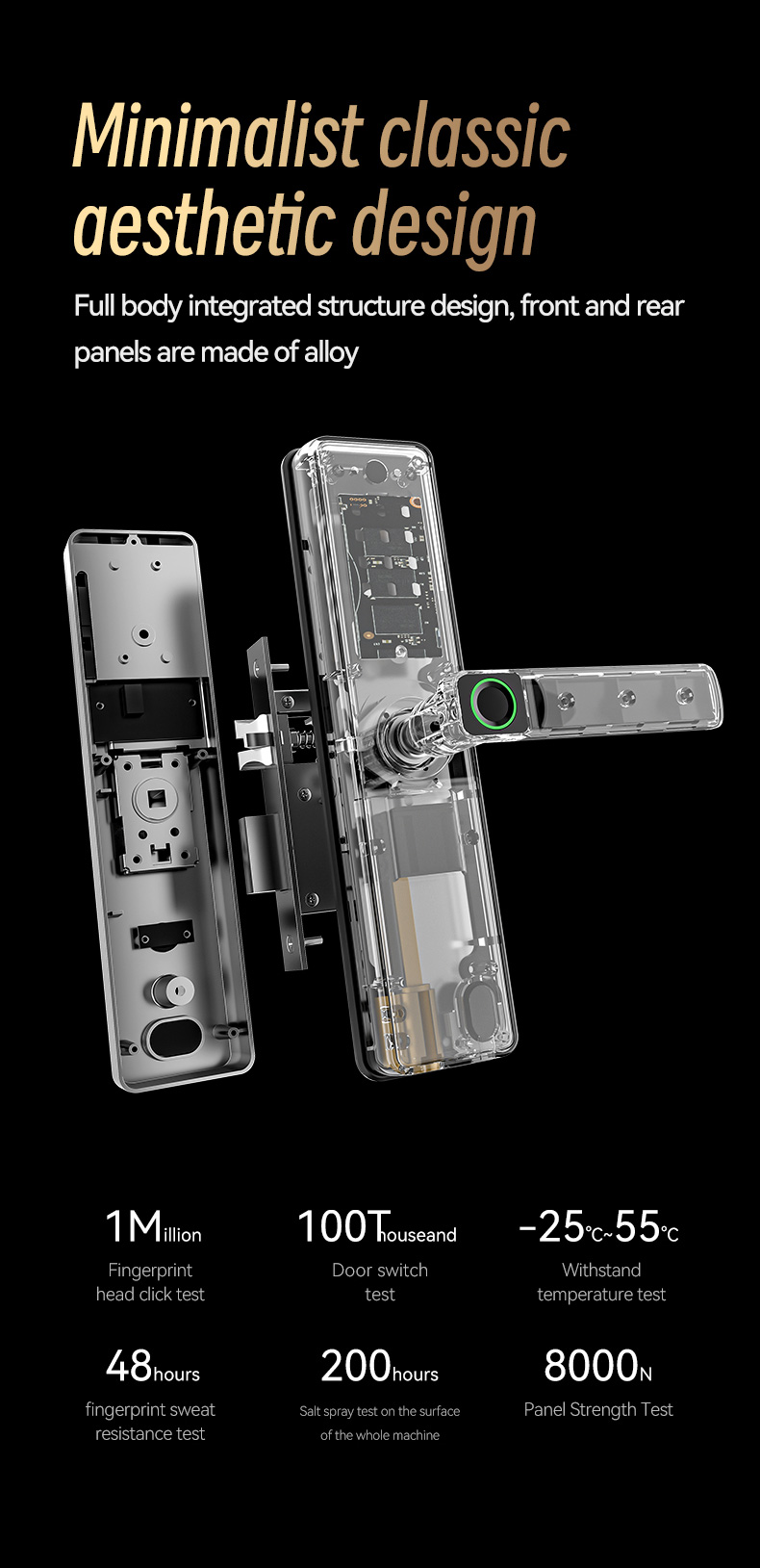 Passcode 5050 Mortise Smart Lock YFP-B2