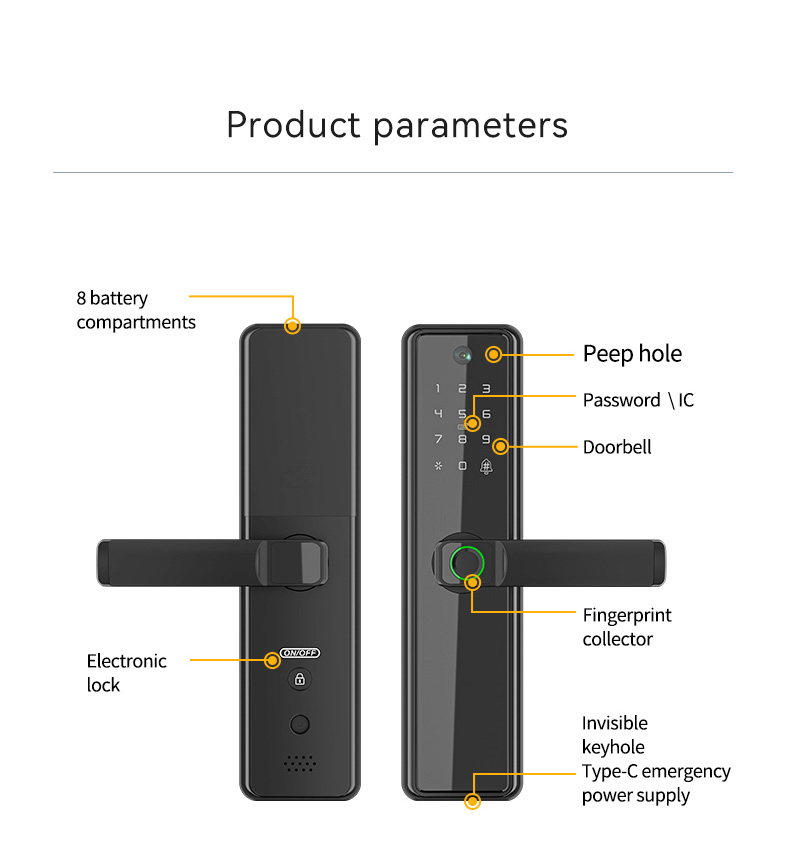 Passcode 5050 Mortise Smart Lock YFP-B2