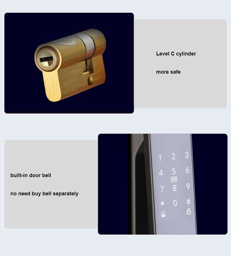 Biometric Apartment Lock With Camera YFF-D1B