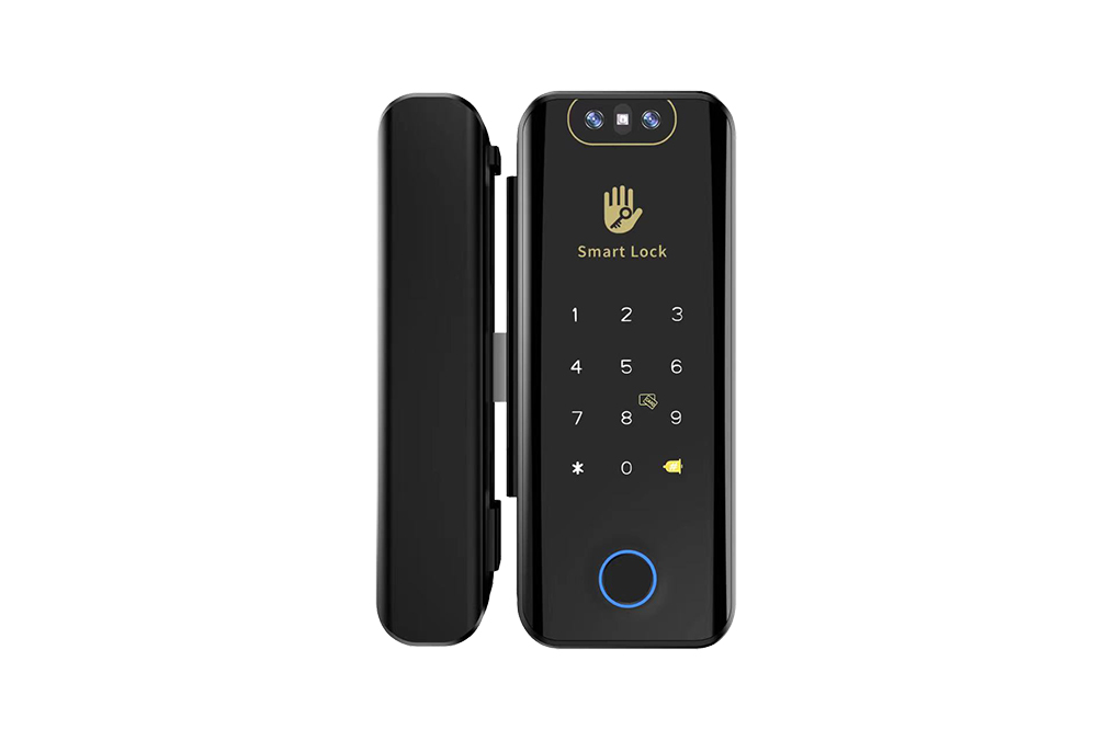 TTlock Bluetooth Face ID Smart Glass Door Lock YFBGR-918