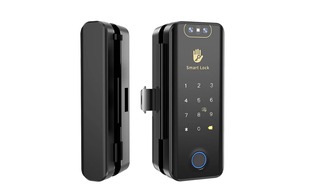 TTlock Bluetooth Face ID Smart Glass Door Lock YFBGR-918