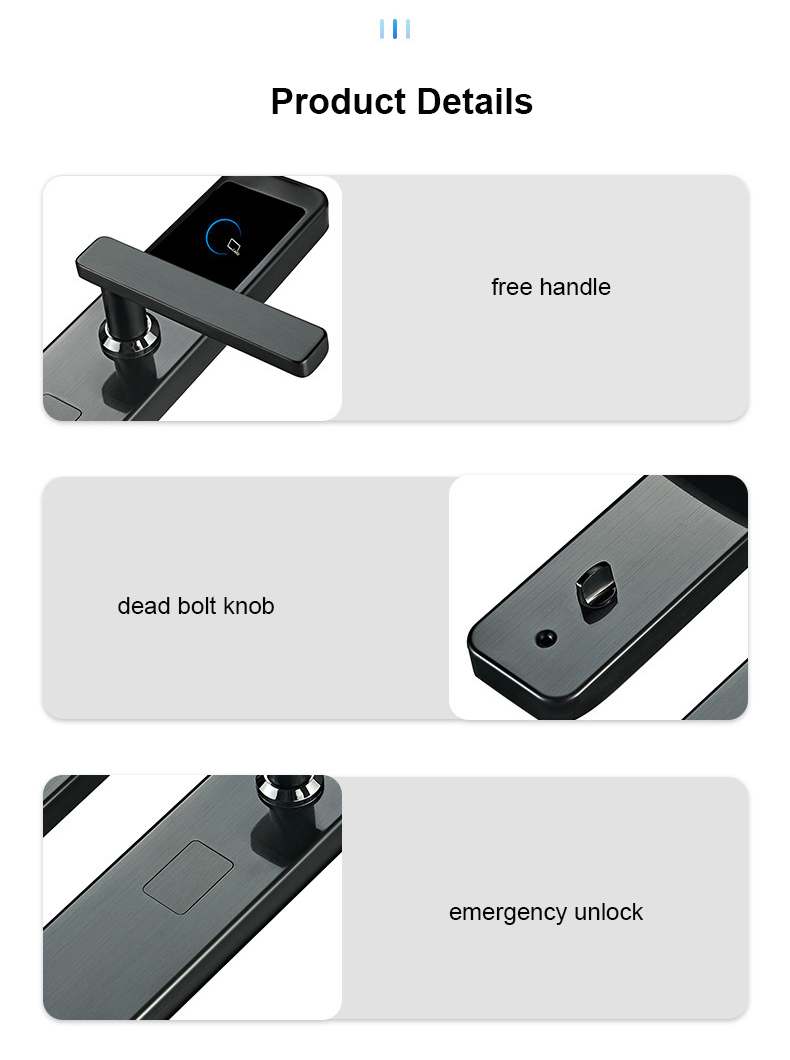 304 Stainless Steel Hotel IC Card Lock YFH-B335