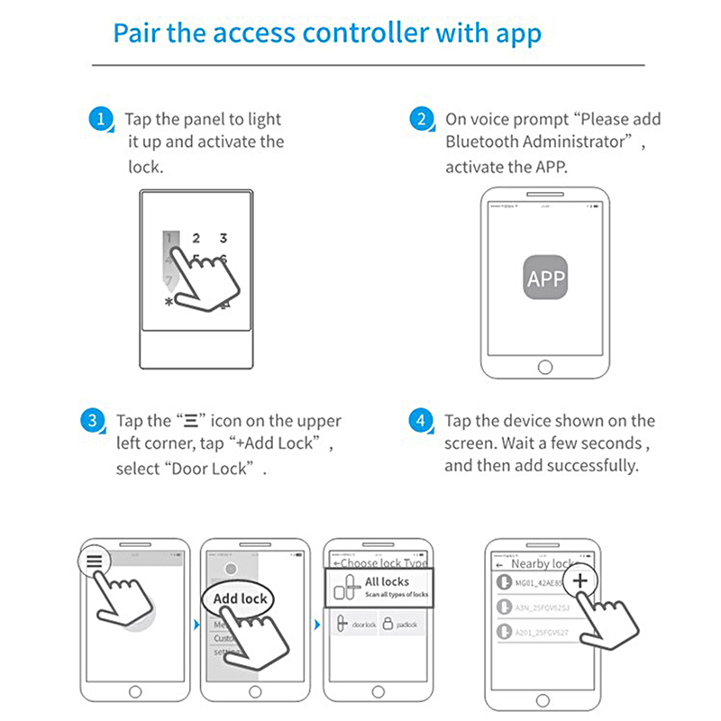 Economic TTlock Bluetooth Access Controller YFBA-K3