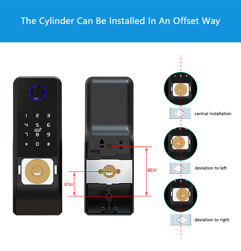 Waterproof Digital Steel Door Rim Lock YFBF-VD08