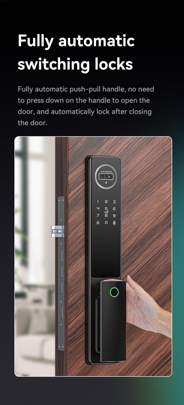 Smart Home Automatic Wifi Lock YFFW-D1PRO MAX