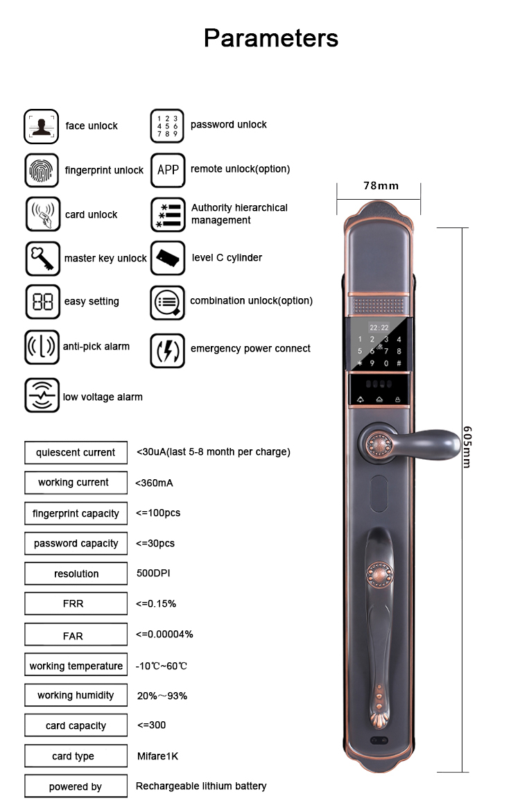 Usmartgo Villa Automatic Lock YFFR-RY01