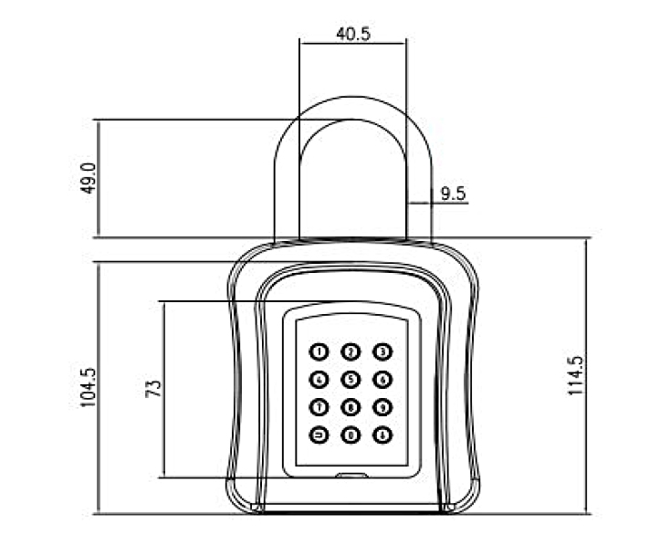 Keypad Smart Key Safe Box YFBK-K01C