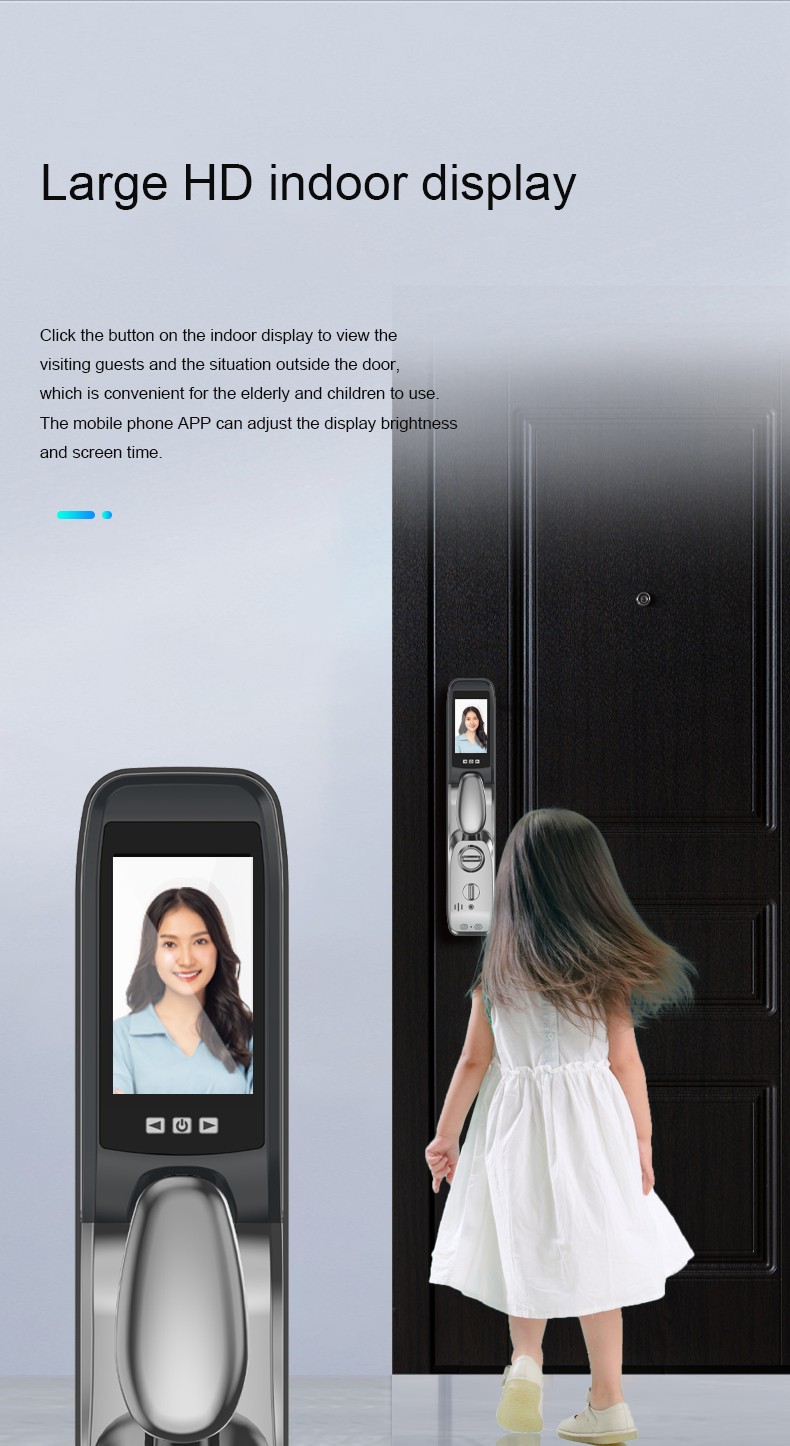 Zinc Alloy Face ID Smart Keyless Entry YFFR-K22PRO