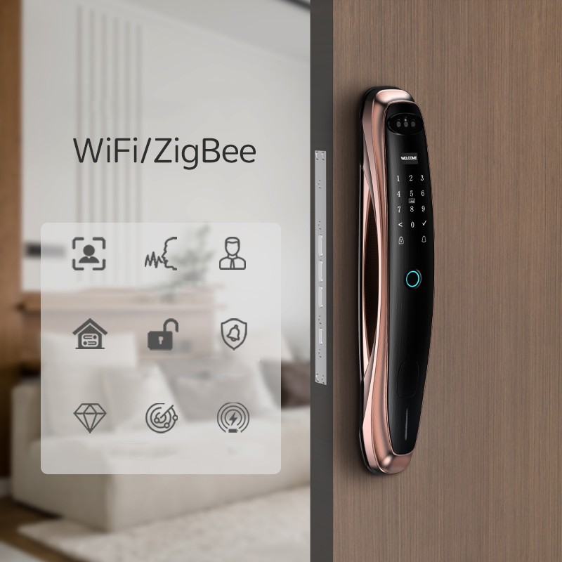 Zinc Alloy Face ID Smart Keyless Entry YFFR-K22PRO