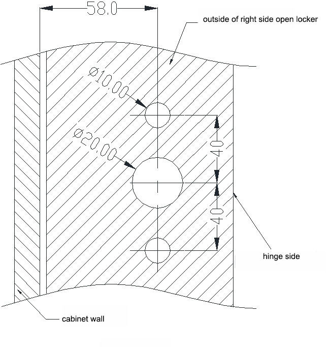 RFID Password Sauna Locker Lock EMP153