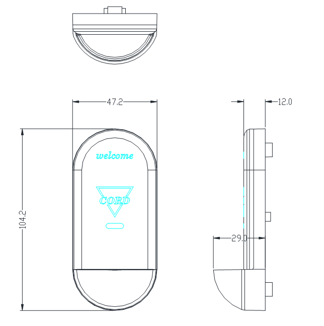 Aluminum Alloy Material RFID Locker Lock EM180