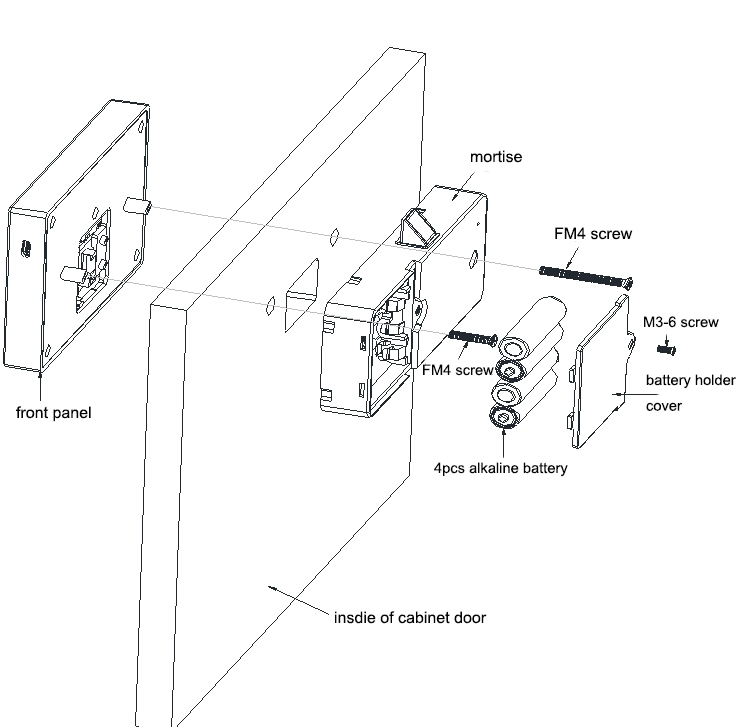 Electronic Locker Lock EM183