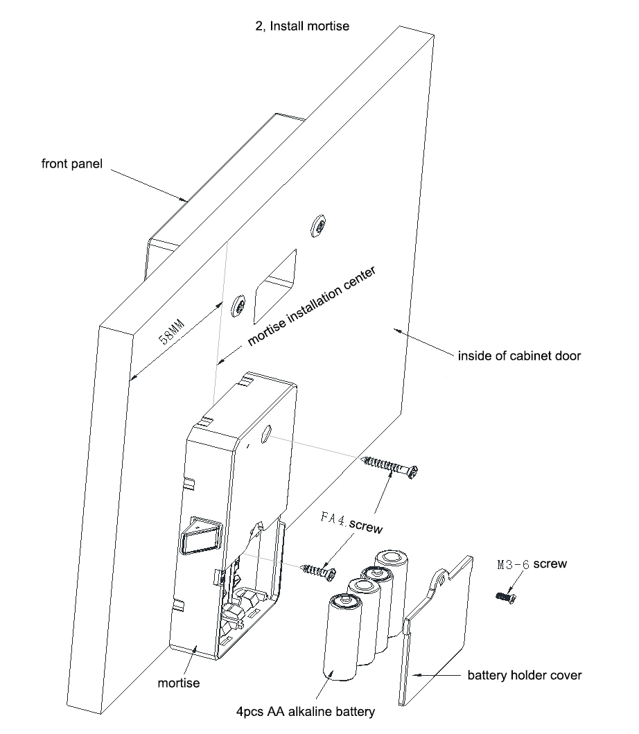 Electronic Locker Lock EM183