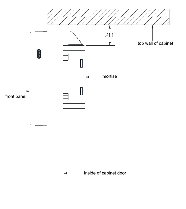 Password Cabinet Lock With Locker Number EMP183