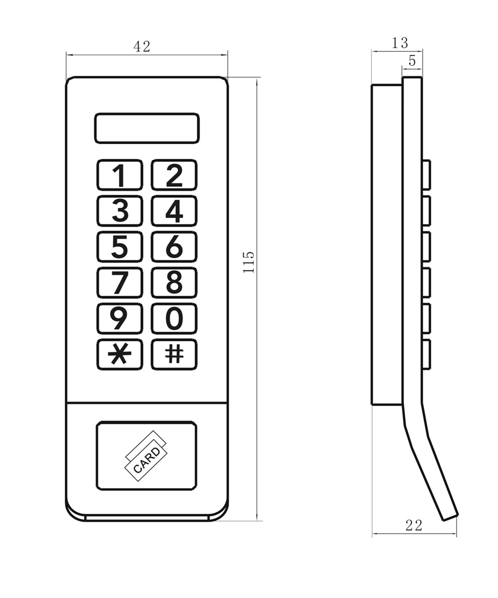 Keypad Digital Locker Lock EMP-937