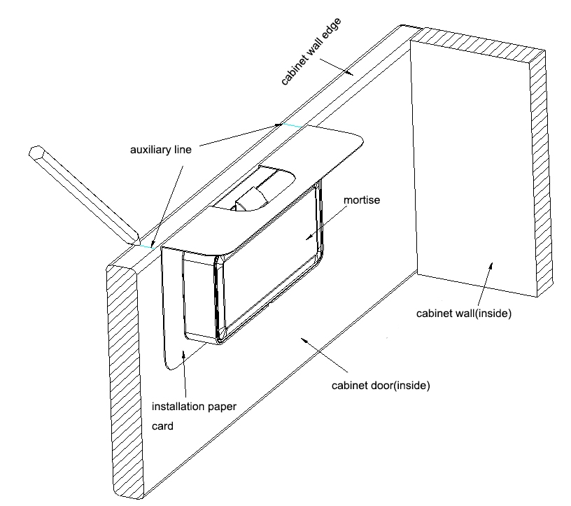 Invisible RFID Card Cabinet Lock 4