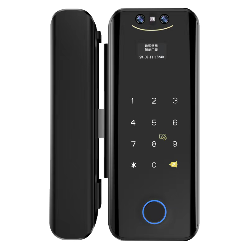 Tuya Wifi Smart Frameless Glass Door Lock YFWGR-918