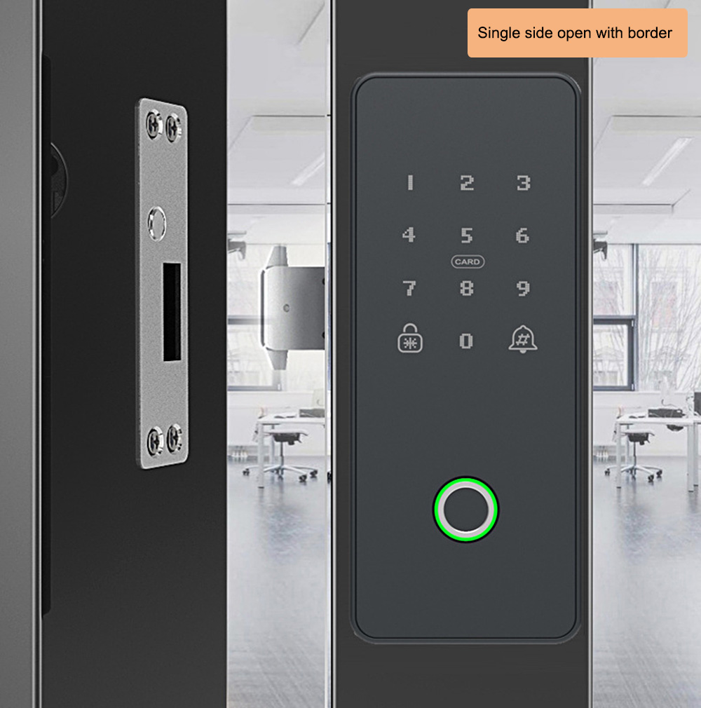 Tuya Wifi Smart Frameless Glass Door Lock YFWGR-918