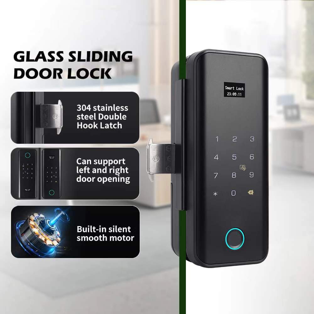 Tuya Wifi Smart Glass Door Lock YFWG-918