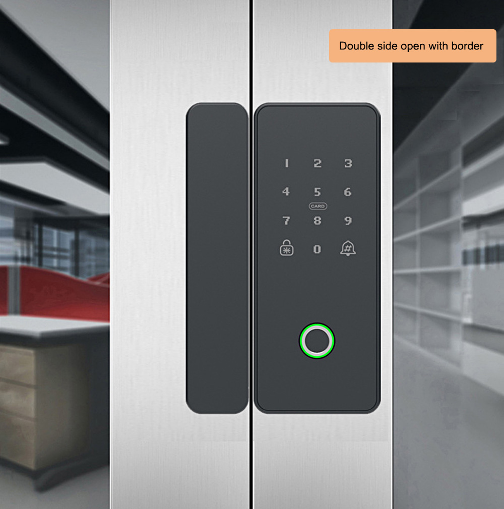 Tuya Wifi Smart Glass Door Lock YFWG-918