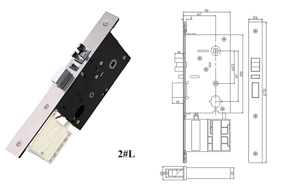 Brass Material Hotel Door Lock YFH-801