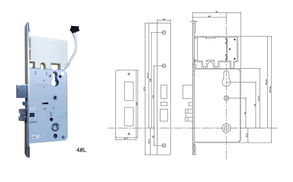 Split Aluminum Alloy Hotel Lock YFH-992