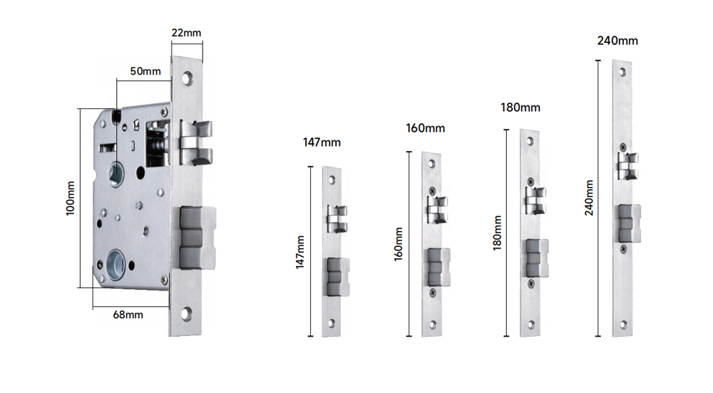 Indoor 5050 Mortise Hotel Lock YFH-SS06