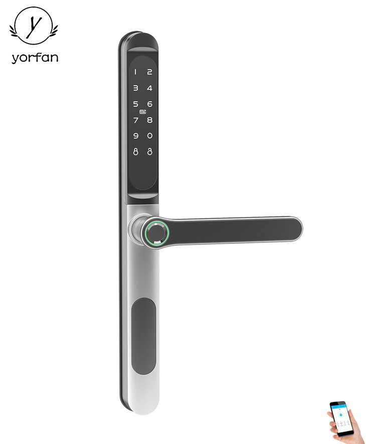 Slim Aluminum Door Smart Bluetooth Lock YFBF-YQ