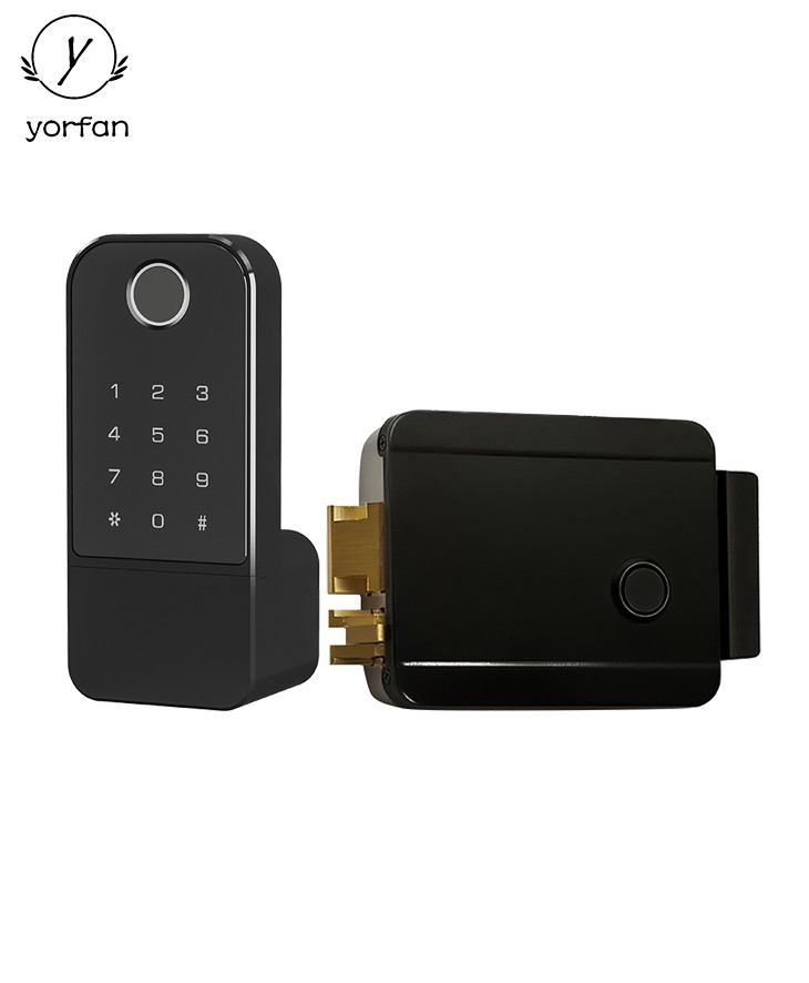 Fingerprint Waterproof Smart Rim Door Lock YFF-X5L